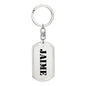 Jaime - Luxury Dog Tag Keychain