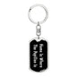 Papillon's Home v2 - Luxury Dog Tag Keychain