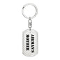 Airman's Mother - Luxury Dog Tag Keychain