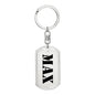 Max - Luxury Dog Tag Keychain