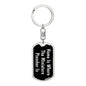 Miniature Pinscher's Home v2 - Luxury Dog Tag Keychain