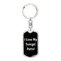 Love My Senegal Parrot v2 - Luxury Dog Tag Keychain