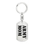 Army Mom - Luxury Dog Tag Keychain