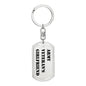 Army Veteran's Girlfriend - Luxury Dog Tag Keychain