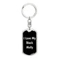 Love My Black Molly v2 - Luxury Dog Tag Keychain