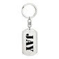Jay - Luxury Dog Tag Keychain