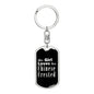 Chinese Crested v2 - Luxury Dog Tag Keychain
