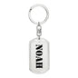 Noah - Luxury Dog Tag Keychain