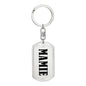 Mamie v01 - Luxury Dog Tag Keychain
