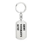 Army Veteran's Aunt - Luxury Dog Tag Keychain