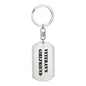 Veteran's Girlfriend - Luxury Dog Tag Keychain
