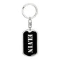 Elvin v3 - Luxury Dog Tag Keychain