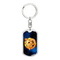 Zodiac Sign Aries - Luxury Dog Tag Keychain