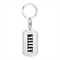 Kelley v01 - Luxury Dog Tag Keychain