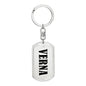 Verna v01 - Luxury Dog Tag Keychain