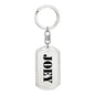 Joey - Luxury Dog Tag Keychain