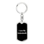 Love My Goldendoodle v5 - Luxury Dog Tag Keychain