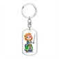Knight 03 - Luxury Dog Tag Keychain