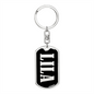 Lila v02 - Luxury Dog Tag Keychain