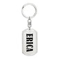 Erica v01 - Luxury Dog Tag Keychain