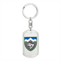 108th Mountain Assault Battalion (Ukraine) - Luxury Dog Tag Keychain