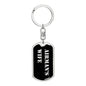Airman's Wife v2 - Luxury Dog Tag Keychain