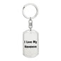 Love My Havanese v4 - Luxury Dog Tag Keychain