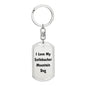 Love My Entlebucher Mountain Dog v4 - Luxury Dog Tag Keychain