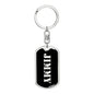 Jimmy v3 - Luxury Dog Tag Keychain