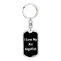 Love My Koi Angelfish v2 - Luxury Dog Tag Keychain