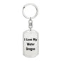 Love My Water Dragon - Luxury Dog Tag Keychain