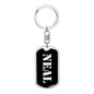 Neal v3 - Luxury Dog Tag Keychain