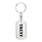 Trent - Luxury Dog Tag Keychain