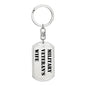 Military Veteran's Wife - Luxury Dog Tag Keychain