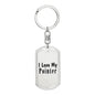 Love My Pointer - Luxury Dog Tag Keychain