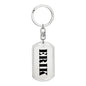 Erik - Luxury Dog Tag Keychain