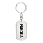 Priscilla v01 - Luxury Dog Tag Keychain