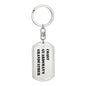 Coast Guardsman's Grandfather - Luxury Dog Tag Keychain