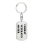 Combat Veteran's Sister - Luxury Dog Tag Keychain