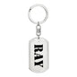 Ray - Luxury Dog Tag Keychain