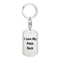 Love My Pekin Duck - Luxury Dog Tag Keychain