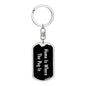Pug's Home v2 - Luxury Dog Tag Keychain