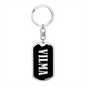 Vilma v02 - Luxury Dog Tag Keychain