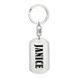Janice v01 - Luxury Dog Tag Keychain