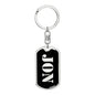 Jon v3 - Luxury Dog Tag Keychain