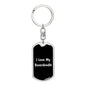 Love My Boxerdoodle v5 - Luxury Dog Tag Keychain