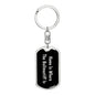 Bullmastiff's Home v2 - Luxury Dog Tag Keychain