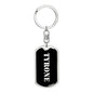 Tyrone v3 - Luxury Dog Tag Keychain