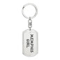 Memphis Girl v4 - Luxury Dog Tag Keychain