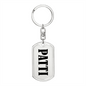 Patti v01 - Luxury Dog Tag Keychain